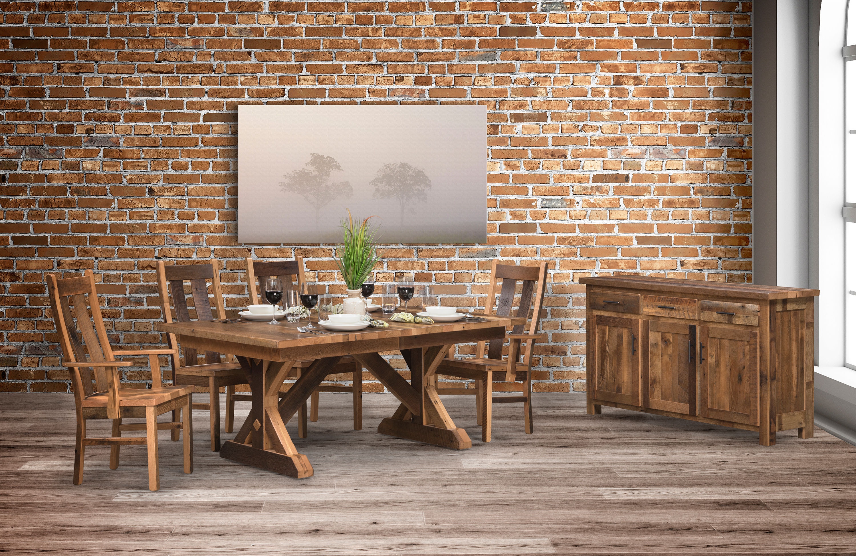 Urban Barnwood Furniture Casual Dining Stretford Bench Woody's